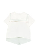 Set t-shirt e shorts per neonato Petit Bateau multicolor con colletto A0FA8 01 PETIT BATEAU KIDS 