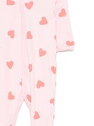 Tutina per neonata Petit Bateau rosa con stampa a cuori all-over A0FAZ 01 PETIT BATEAU KIDS 