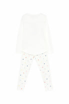 Pigiama per bambina Petit Bateau bianco con stampa gatto A0FBT 01 PETIT BATEAU KIDS 
