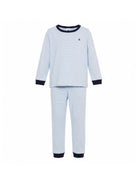 Pigiama per bambino Petit Bateau azzurro chiaro a maniche lunghe A0FCC 01 PETIT BATEAU KIDS 