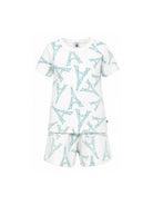 Pigiama per bambino Petit Bateau bianco con stampa torre eiffel A0FCJ 01 PETIT BATEAU KIDS 