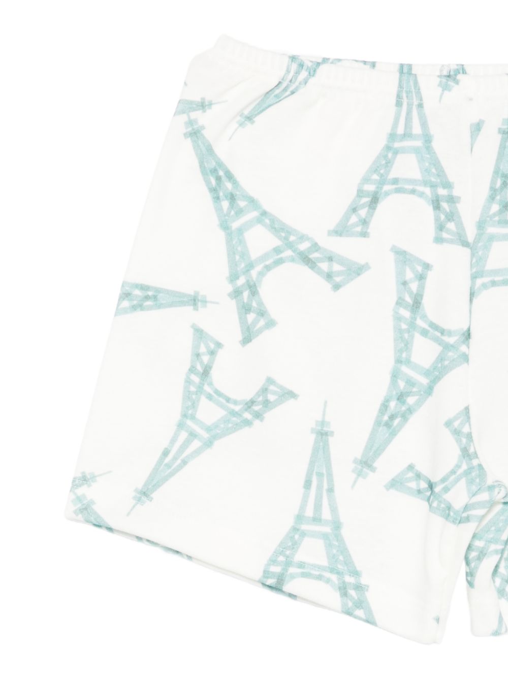 Pigiama per bambino Petit Bateau bianco con stampa torre eiffel A0FCJ 01 PETIT BATEAU KIDS 