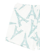 Pigiama per bambino Petit Bateau bianco con stampa torre eiffel A0FCJ 01 PETIT BATEAU KIDS 