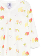 Pigiama per neonata Petit Bateau bianco con stampa grafica all-over A0FCL 01 PETIT BATEAU KIDS 