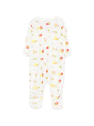 Pigiama per neonata Petit Bateau bianco con stampa grafica all-over A0FCL 01 PETIT BATEAU KIDS 