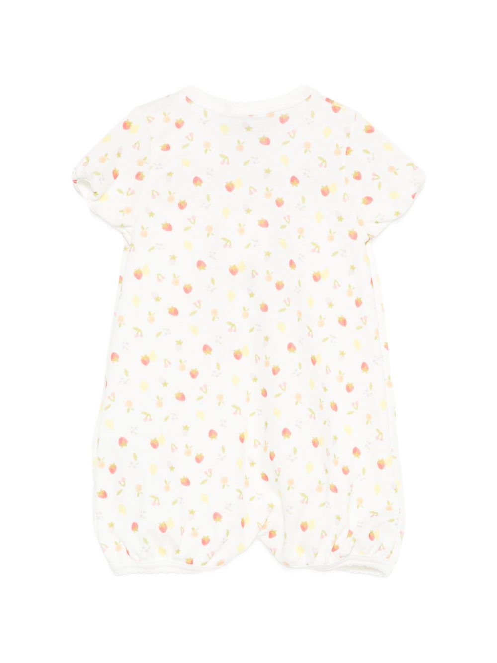 Tutina per neonata Petit Bateau bianca con stampa floreale all-over A0FCQ 01 PETIT BATEAU KIDS 