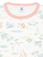 Pigiama per bambino Petit Bateau bianco con stampa grafica all-over A0FCT 01 PETIT BATEAU KIDS 