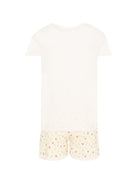 Pigiama per bambina Petit Bateau bianco con stampa fragola A0FD1 01 PETIT BATEAU KIDS 