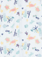 Tutina per neonati Petit Bateau azzurra con stampa grafica multicolore A0FD3 01 PETIT BATEAU KIDS 