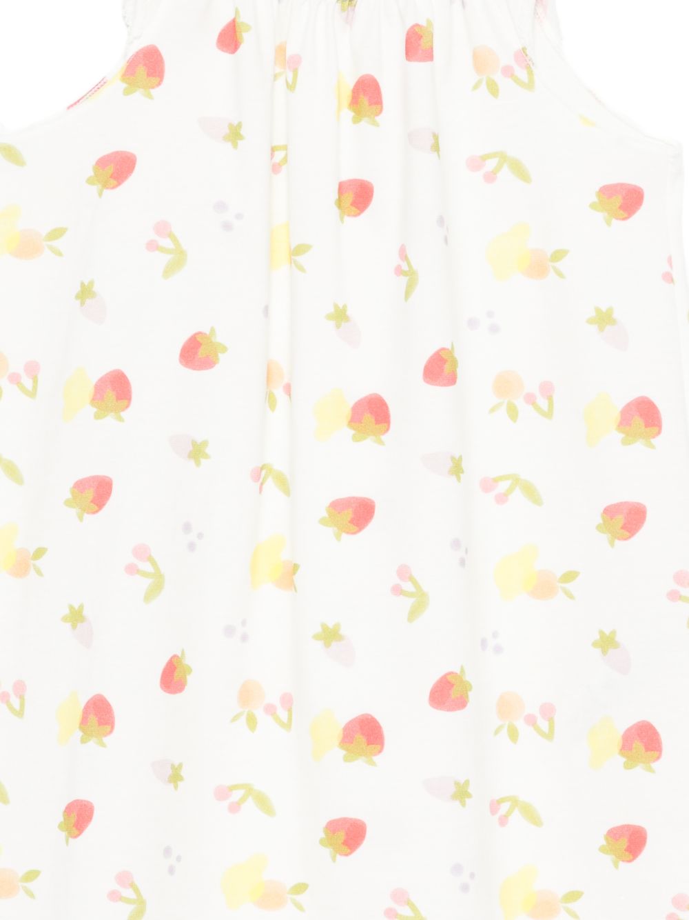 Camicia da notte per bambina Petit bateau bianca con stampa grafica all-over A0FD8 01 PETIT BATEAU KIDS 