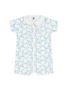 Tutina per neonati Petit Bateau beige con stampa Torre Eiffel all-over A0FEJ 01 PETIT BATEAU KIDS 