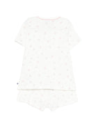 Pigiama per bambina Petit Bateau bianco con stampa floreale A0FEK 01 PETIT BATEAU KIDS 