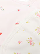 Set di due bavaglini per neonata Petit Bateau multicolore con stampa floreale A0FFR 01 PETIT BATEAU KIDS 