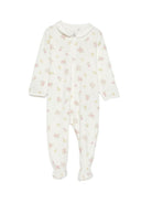 Tutina per neonata Petit Bateau bianca con stampa floreale A0FH1 01 PETIT BATEAU KIDS 
