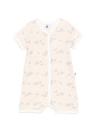 Tutina per neonato Petit Bateau arancione con design a righe verticali A0FIR 01 PETIT BATEAU KIDS 