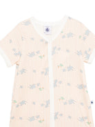 Tutina per neonato Petit Bateau arancione con design a righe verticali A0FIR 01 PETIT BATEAU KIDS 