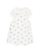Set t-shirt e salopette per neonato Petit Bateau bianco con stampa animali all-over A0FMJ 01 PETIT BATEAU KIDS 