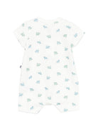 Tutina per neonato Petit Bateau bianco con stampa animali all-over A0FOQ 01 PETIT BATEAU KIDS 