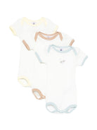 Set 3 pezzi per neonato Petit Bateau bianche a maniche corte A0FOV 00 PETIT BATEAU KIDS 