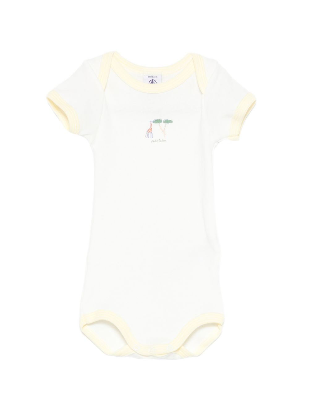 Set 3 pezzi per neonato Petit Bateau bianche a maniche corte A0FOV 00 PETIT BATEAU KIDS 