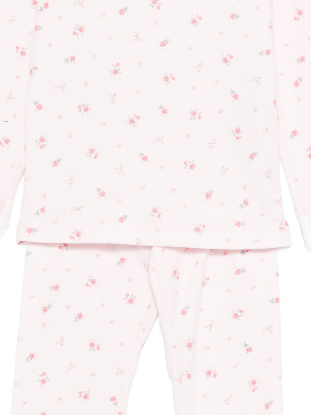 Pigiama per bambina Petit Bateau rosa con stampa floreale all-over A0FP9 01 PETIT BATEAU KIDS 