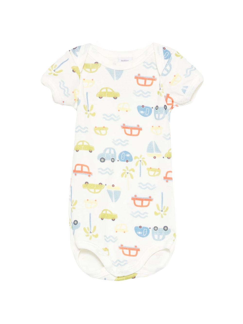Set tre body Petit Bateau multicolore con scollo rotondo A0FQD 00 PETIT BATEAU KIDS 