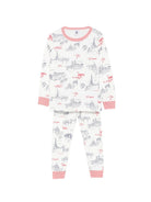 Set di due pigiami per bambino Petit Bateau bianco con stampa grafica all-over A0FQG 00 PETIT BATEAU KIDS 