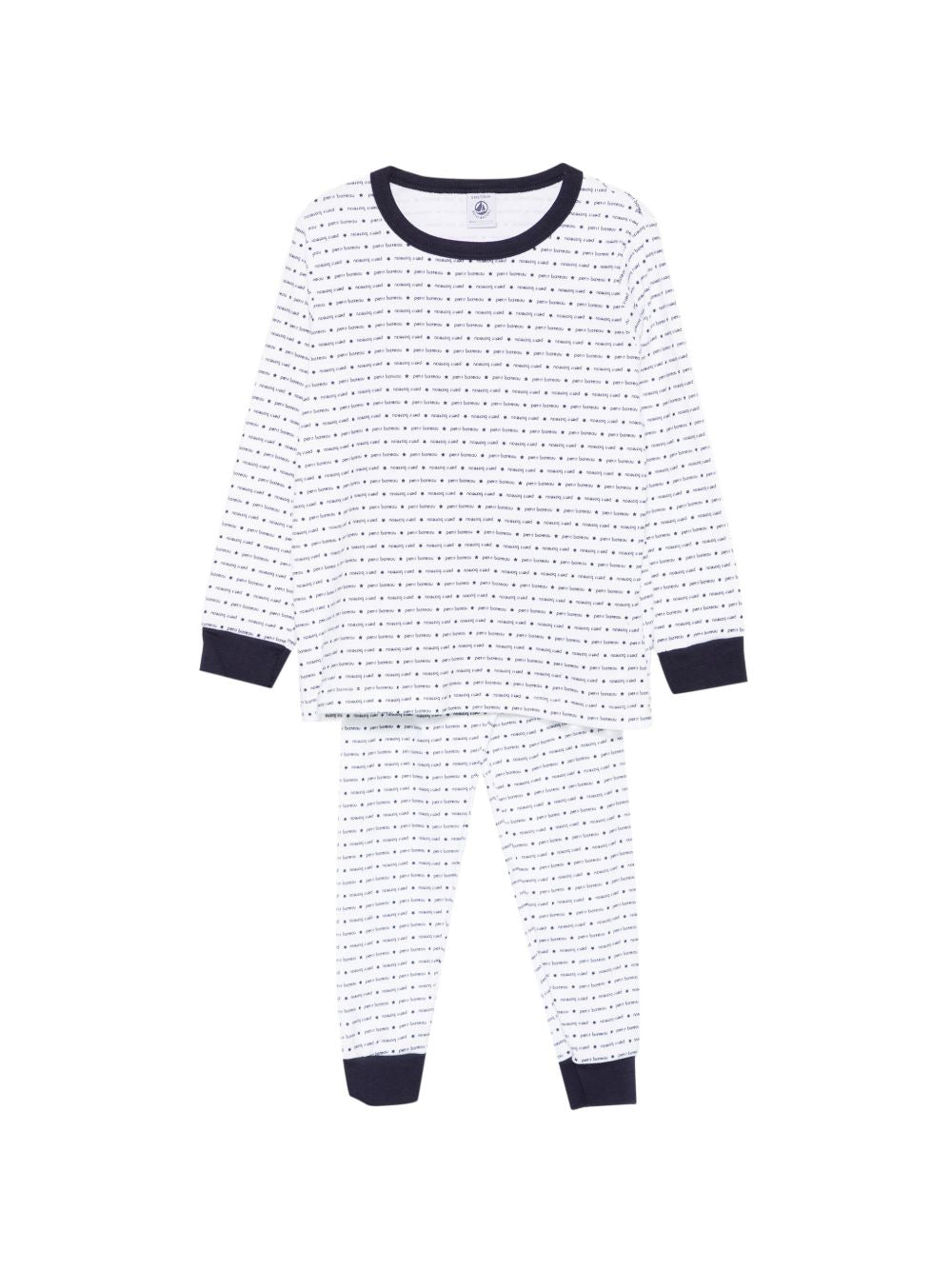 Set di due pigiami per bambino Petit Bateau bianco con stampa grafica all-over A0FQG 00 PETIT BATEAU KIDS 