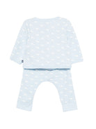 Set t-shirt e pantaloni per neonato Petit Bateau azzurro con stampa balene all-over A0FQW 01 PETIT BATEAU KIDS 
