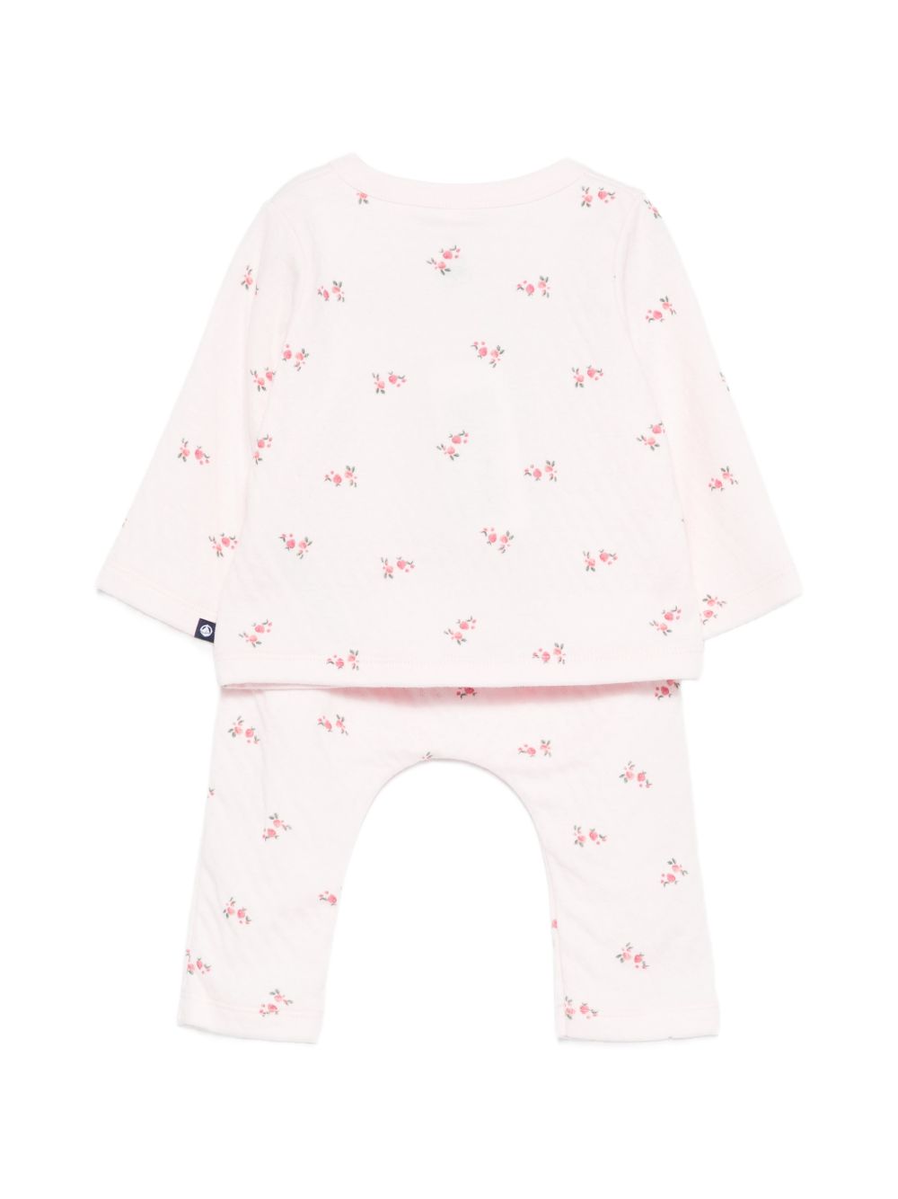 Set due pezzi t-shirt e pantaloni per neonata Petit Bateau rosa con stampa floreale A0FQZ 01 PETIT BATEAU KIDS 