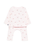 Set due pezzi t-shirt e pantaloni per neonata Petit Bateau rosa con stampa floreale A0FQZ 01 PETIT BATEAU KIDS 