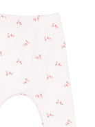 Set due pezzi t-shirt e pantaloni per neonata Petit Bateau rosa con stampa floreale A0FQZ 01 PETIT BATEAU KIDS 