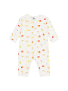 Tutina per neonata Petit Bateau bianca con stampa di frutta all-over A0FRE 01 PETIT BATEAU KIDS 