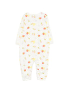 Tutina per neonata Petit Bateau bianca con stampa di frutta all-over A0FRE 01 PETIT BATEAU KIDS 