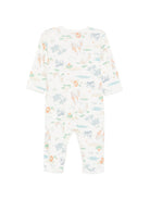 Tutina per neonati Petit Bateau bianca con stampa animali A0FRF 01 PETIT BATEAU KIDS 