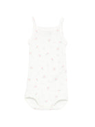 Set tre body per neonata Petit Bateau multicolore con finiture e stampa floreale A0FRW 00 PETIT BATEAU KIDS 