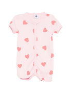 Tutina per neonata Petit Bateau rosa con stampa a cuoricini all-over A0FS2 01 PETIT BATEAU KIDS 