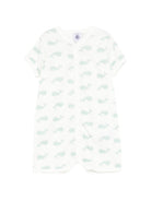 Tutina per neonato Petit Bateau bianca con stampa balene A0FS3 01 PETIT BATEAU KIDS 