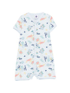 Tutina per neonati Petit Bateau azzurra con stampa grafica all-over A0FSB 01 PETIT BATEAU KIDS 