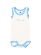 Set di tre body per neonati Petit Bateau bianco con bordi a contrasto A0FSL 00 PETIT BATEAU KIDS 