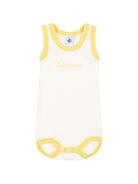 Set di tre body per neonati Petit Bateau bianco con bordi a contrasto A0FSL 00 PETIT BATEAU KIDS 