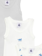 Set tre body per neonato Petit Bateau multicolore senza maniche A0FSO 00 PETIT BATEAU KIDS 