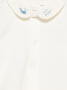 Tutina per neonati Petit Bateau beige con colletto ricamato A0FSV 01 PETIT BATEAU KIDS 
