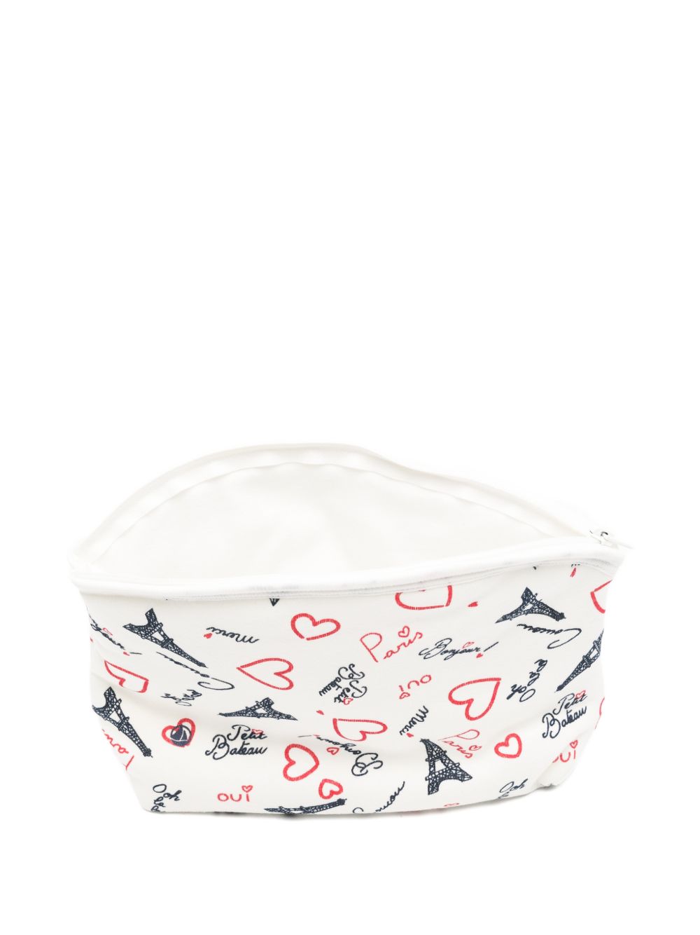 Trousse per trucco Petit Bateau bianca con motivo a cuori A0FTR 01 PETIT BATEAU KIDS 