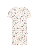 Pigiama per bambina Petit Bateau bianco opaco con motivo a cuore A0FV8 01 PETIT BATEAU KIDS 