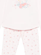 Pigiama per bambina Petit Bateau rosa con stampa floreale A0FYO 02 PETIT BATEAU KIDS 