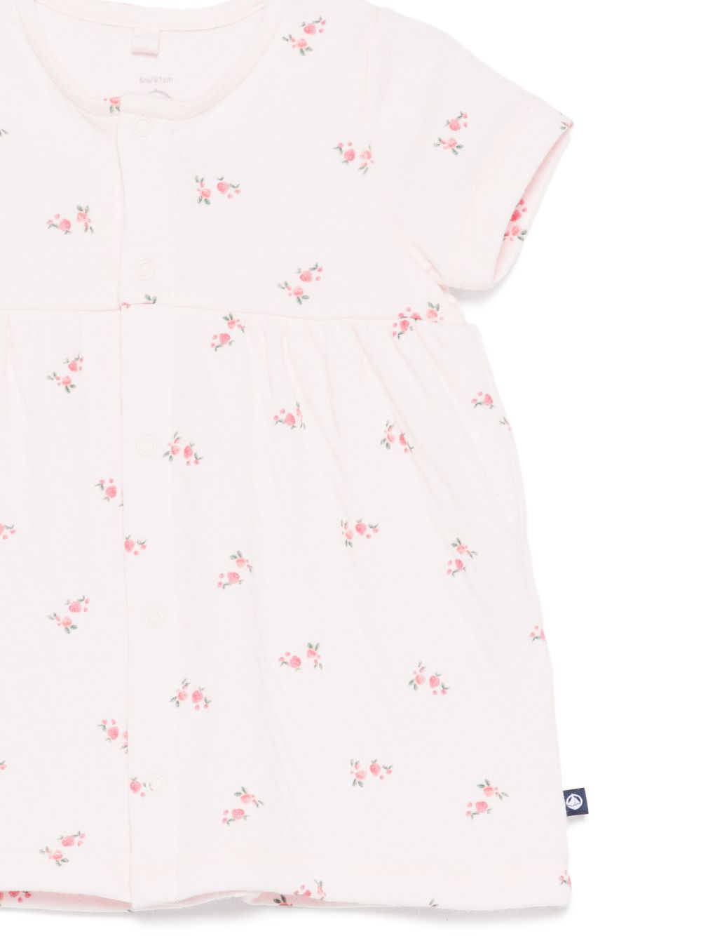 Abito per neonata Petit Bateau rosa con stampa a fiori A0G00 01 PETIT BATEAU KIDS 