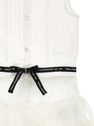 Abito per bambina Philosophy Di Lorenzo Kids bianco con chiusura a bottoni I1G201 7116 0001 PHILOSOPHY KIDS 