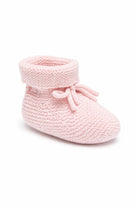 Scarpine primi passi per neonata Paz Rodriguez rosa con lavorazione a uncinetto 018-22246 80 PaZ RODRIGUEZ KIDS 