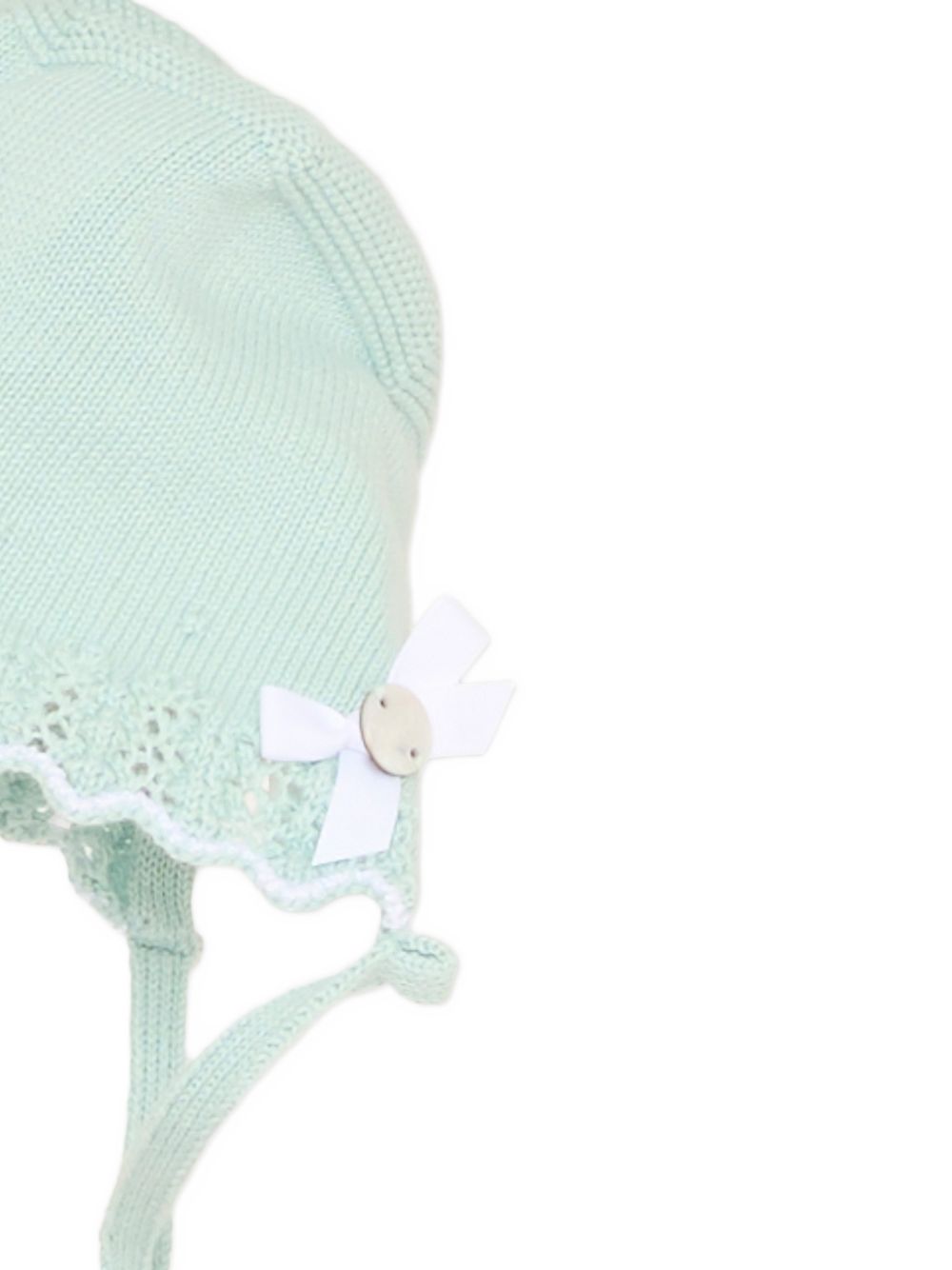 Cappello per neonati Paz Rodriguez Kids verde con bordo ricamato 011-123463 1301 PaZ RODRIGUEZ KIDS 